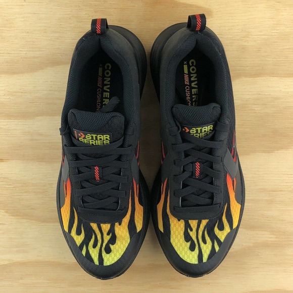 Converse Star Series Run Black Flames Basketball - Picture 5 of 9